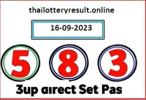 Thai Lottery 3up Direct Set 16-09-2023
