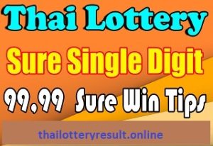 Thai Lottery Sure Single Digit 99.99 Win Tips 